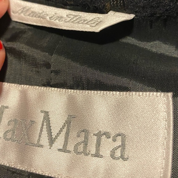 MaxMara black pin stripe wool blazer jacket 4 - Picture 11 of 11